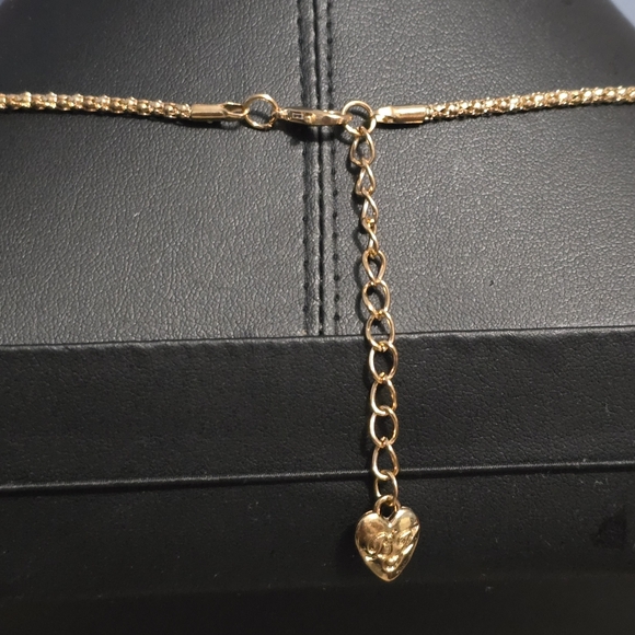 Betsey Johnson Two Dragonfly Copper Enamel Gold-toned Necklace w/Rhinestones - Picture 7 of 8